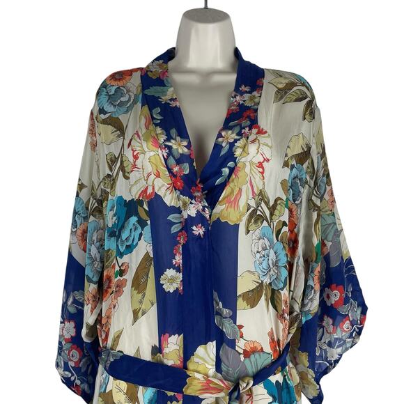 Johnny Was Emma Astrid Kimono Floral Print Full Length Size M - Picture 5 of 12
